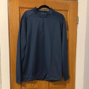 adidas Men's Dark Blue Quarter-Zip Pullover